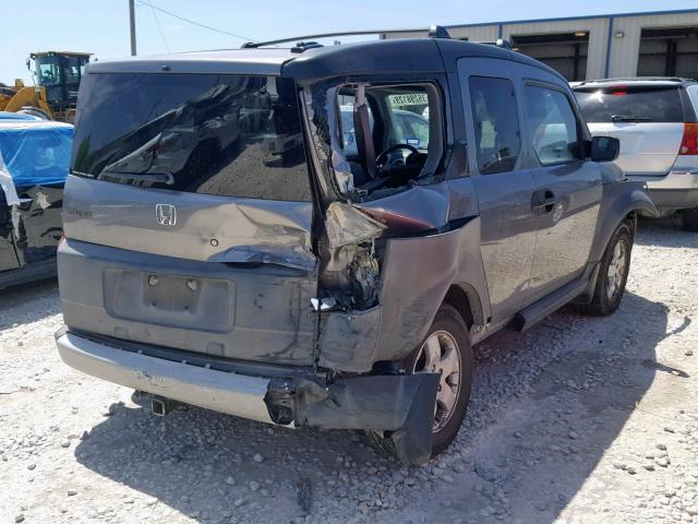 5J6YH28625L018063 - 2005 HONDA ELEMENT EX GRAY photo 4