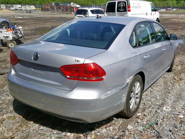 1VWAT7A37EC067209 - 2014 VOLKSWAGEN PASSAT S SILVER photo 4