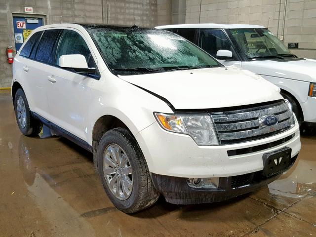 2FMDK38C68BB05370 - 2008 FORD EDGE SEL WHITE photo 1