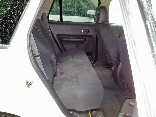 2FMDK38C68BB05370 - 2008 FORD EDGE SEL WHITE photo 6