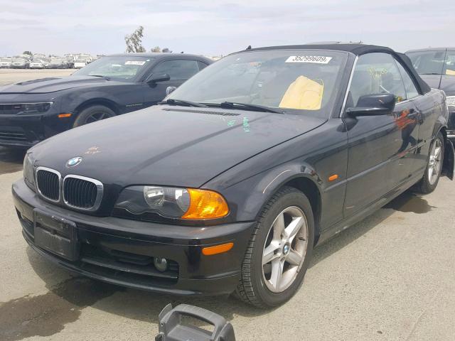 WBABS33442JY59136 - 2002 BMW 325 CI BLACK photo 2