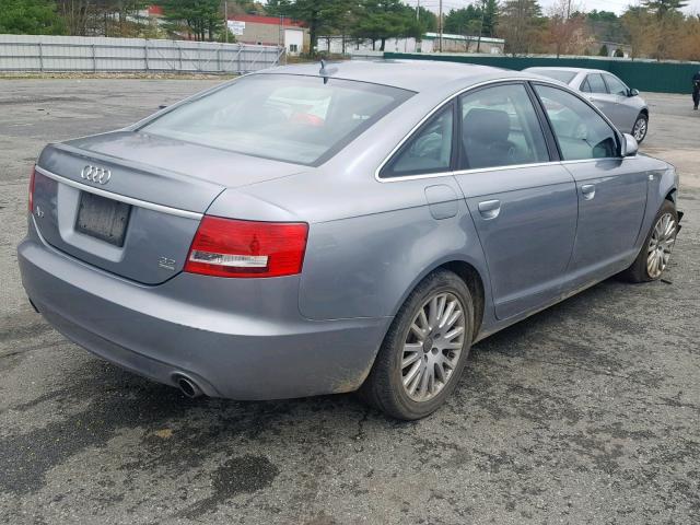 WAUDH74F18N005771 - 2008 AUDI A6 3.2 QUA GRAY photo 4