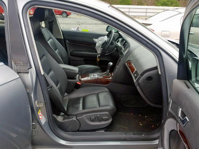 WAUDH74F18N005771 - 2008 AUDI A6 3.2 QUA GRAY photo 5