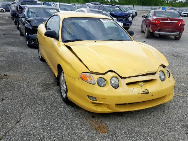 KMHJG25F8YU199341 - 2000 HYUNDAI TIBURON YELLOW photo 1