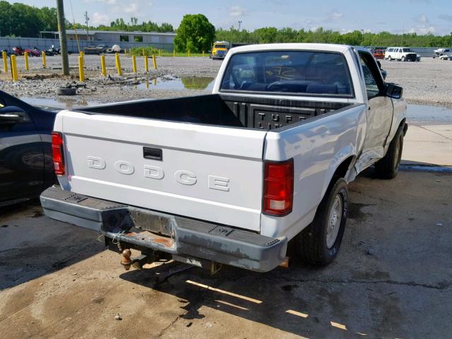 1B7FL26Y1PS289849 - 1993 DODGE DAKOTA WHITE photo 4