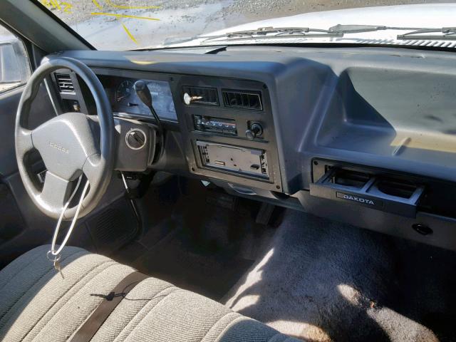 1B7FL26Y1PS289849 - 1993 DODGE DAKOTA WHITE photo 9