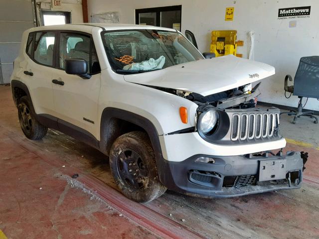 ZACCJBAB9JPJ14612 - 2018 JEEP RENEGADE S WHITE photo 1