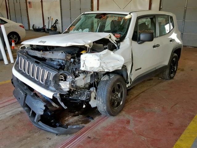 ZACCJBAB9JPJ14612 - 2018 JEEP RENEGADE S WHITE photo 2