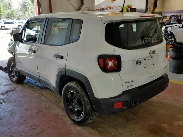 ZACCJBAB9JPJ14612 - 2018 JEEP RENEGADE S WHITE photo 3