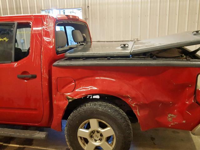 1N6AD07W76C431149 - 2006 NISSAN FRONTIER C RED photo 9