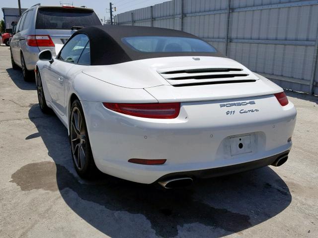 WP0CA2A98DS141590 - 2013 PORSCHE 911 CARRER WHITE photo 3