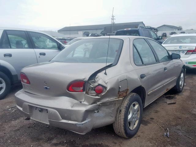 1G1JC524717378469 - 2001 CHEVROLET CAVALIER B GOLD photo 4