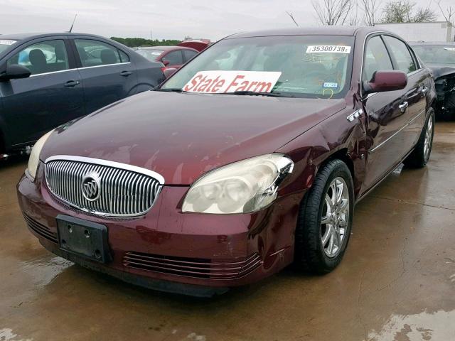 1G4HD57287U142574 - 2007 BUICK LUCERNE BURGUNDY photo 2