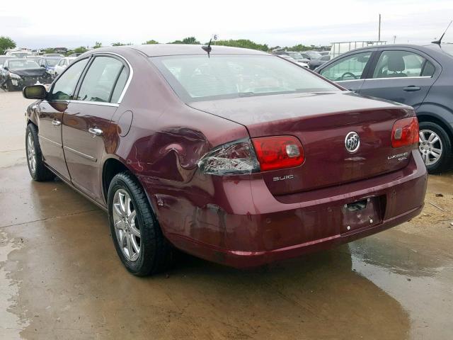 1G4HD57287U142574 - 2007 BUICK LUCERNE BURGUNDY photo 3