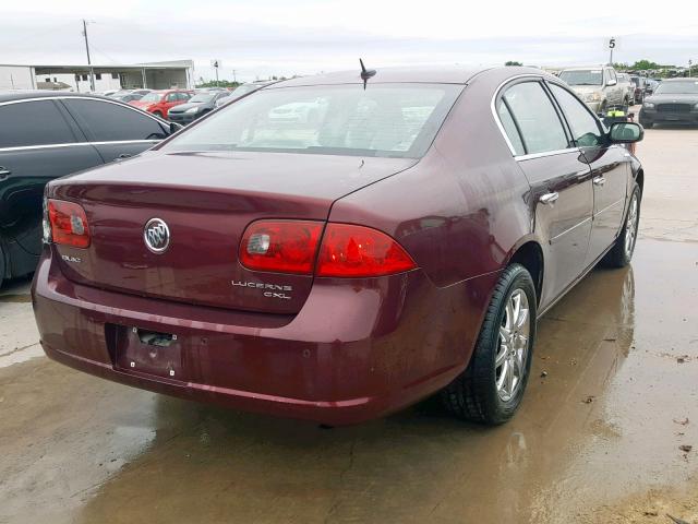 1G4HD57287U142574 - 2007 BUICK LUCERNE BURGUNDY photo 4