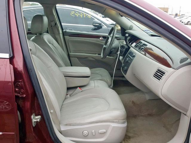 1G4HD57287U142574 - 2007 BUICK LUCERNE BURGUNDY photo 5