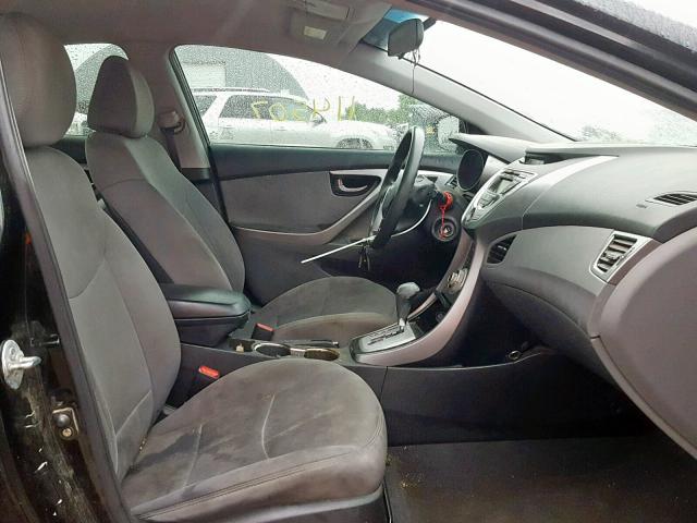 5NPDH4AEXBH016532 - 2011 HYUNDAI ELANTRA GL BLACK photo 5