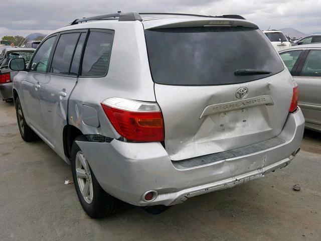 5TDZK3EH5AS015139 - 2010 TOYOTA HIGHLANDER SILVER photo 3