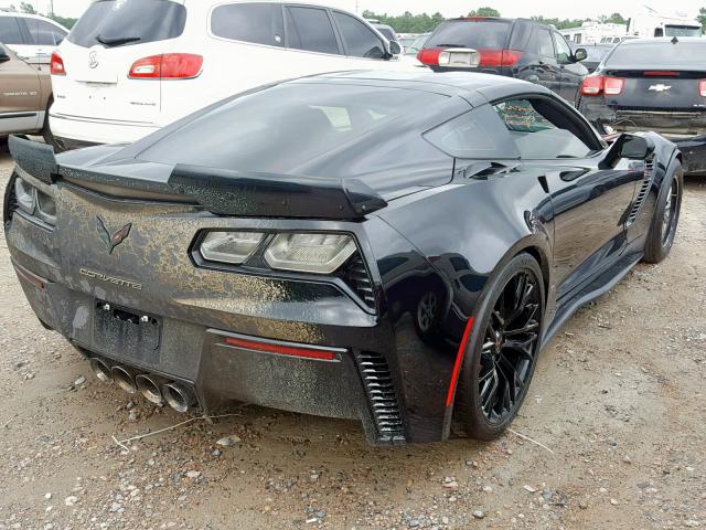 1G1YS2D69G5612419 - 2016 CHEVROLET CORVETTE 2 BLACK photo 4