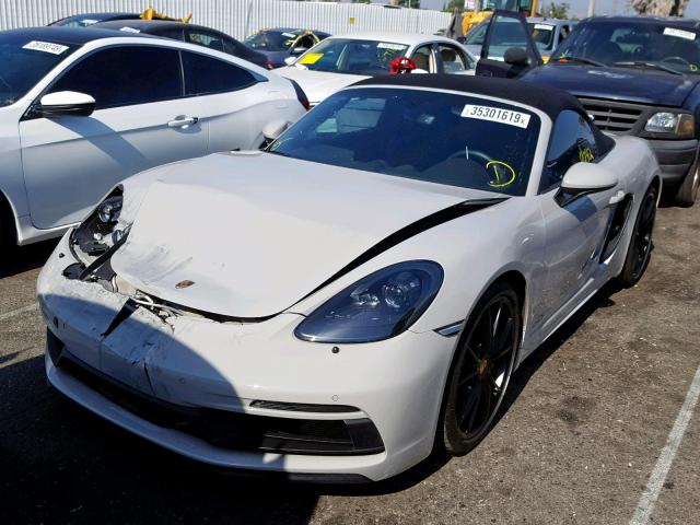 WP0CB2A87JS228848 - 2018 PORSCHE BOXSTER S WHITE photo 2