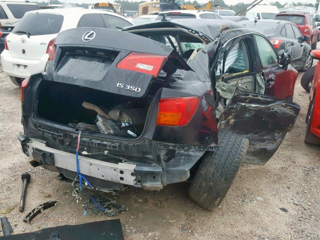 JTHBE262075012157 - 2007 LEXUS IS 350 BLACK photo 4