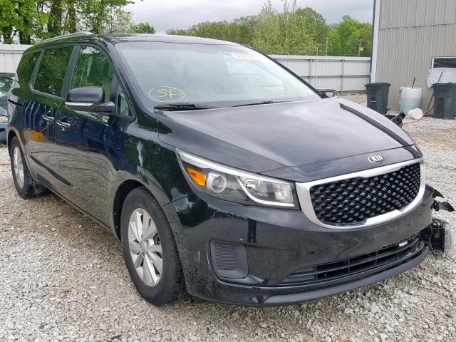 KNDMB5C12H6249504 - 2017 KIA SEDONA LX BLACK photo 1