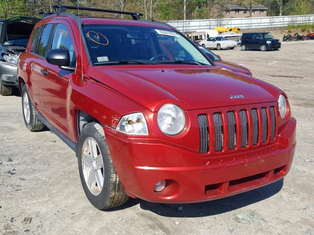 1J8FF47W17D597178 - 2007 JEEP COMPASS RED photo 1