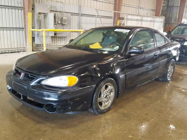 1G2NW12E94C113053 - 2004 PONTIAC GRAND AM G BLACK photo 2