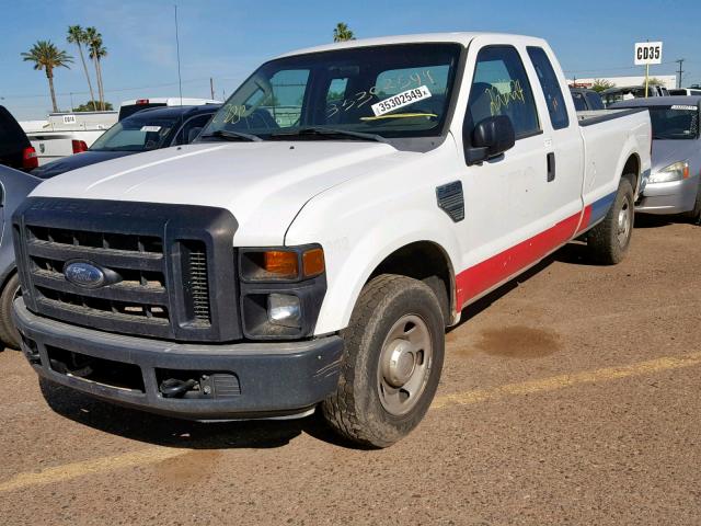 1FTSX20578ED52342 - 2008 FORD F250 SUPER WHITE photo 2