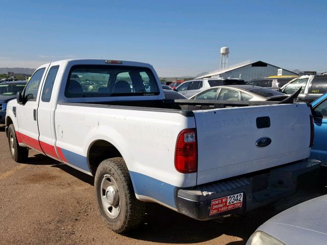 1FTSX20578ED52342 - 2008 FORD F250 SUPER WHITE photo 3