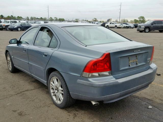 YV1RS58D722141722 - 2002 VOLVO S60 2.4T GRAY photo 3