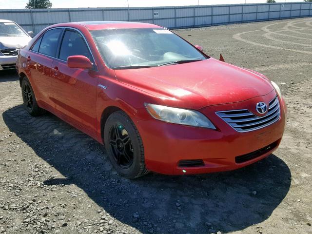 4T1BB46K78U049330 - 2008 TOYOTA CAMRY HYBR MAROON photo 1