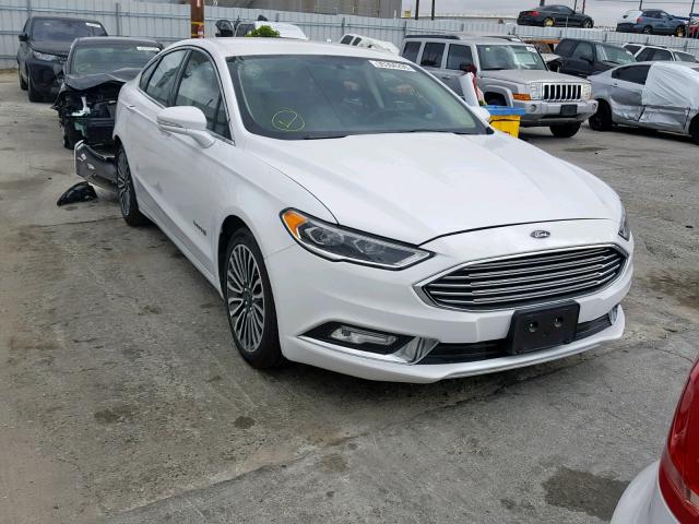 3FA6P0RU5JR181695 - 2018 FORD FUSION TIT WHITE photo 1