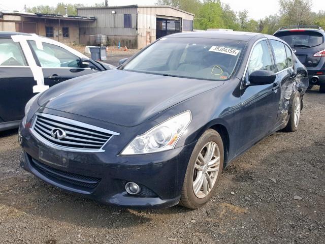 JN1CV6AR0DM755665 - 2013 INFINITI G37 BLACK photo 2