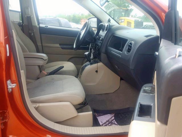 1J4FT47B19D160422 - 2009 JEEP COMPASS SP 橙色 照片 5