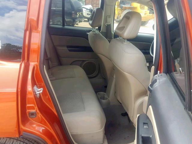 1J4FT47B19D160422 - 2009 JEEP COMPASS SP 橙色 照片 6