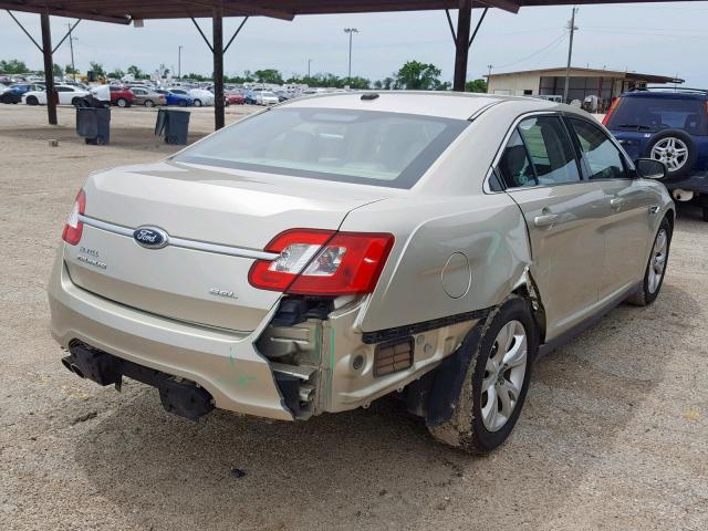 1FAHP2EW9AG157662 - 2010 FORD TAURUS SEL GOLD photo 4