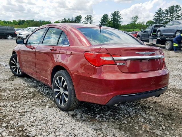 1C3CCBBG6EN120412 - 2014 CHRYSLER 200 TOURIN RED photo 3