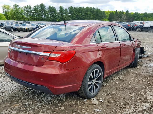 1C3CCBBG6EN120412 - 2014 CHRYSLER 200 TOURIN RED photo 4