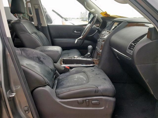 JN8AZ2NC3G9402078 - 2016 INFINITI QX80 GRAY photo 5