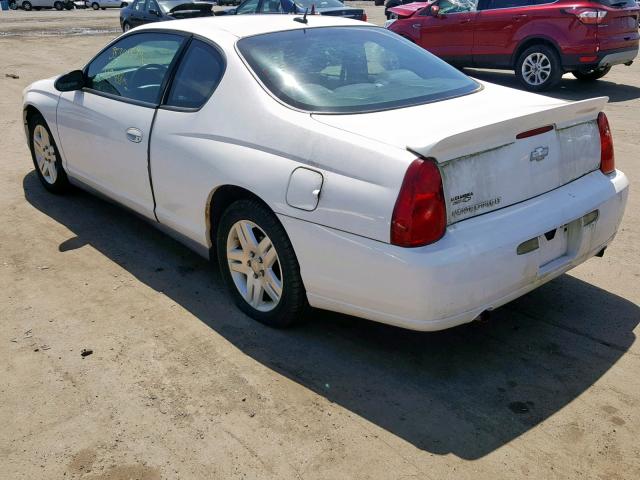 2G1WK151X69184947 - 2006 CHEVROLET MONTE CARL 白色 照片 3