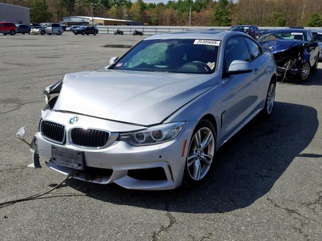 WBA3R5C53FK372434 - 2015 BMW 435 XI SILVER photo 2