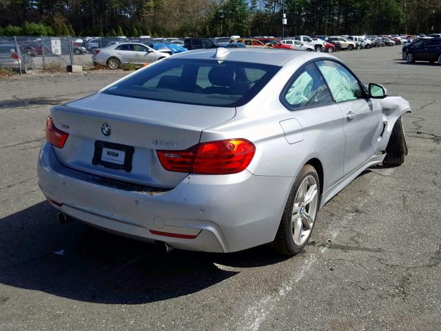 WBA3R5C53FK372434 - 2015 BMW 435 XI SILVER photo 4