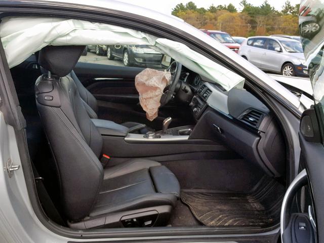 WBA3R5C53FK372434 - 2015 BMW 435 XI SILVER photo 5