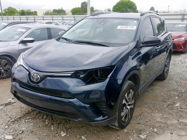 JTMZFREV0HJ711735 - 2017 TOYOTA RAV4 LE BLUE photo 2