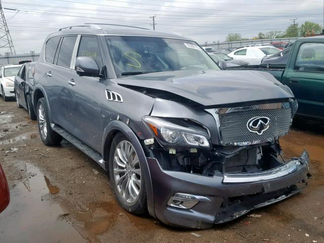 JN8AZ2NE7H9156736 - 2017 INFINITI QX80 BASE GRAY photo 1