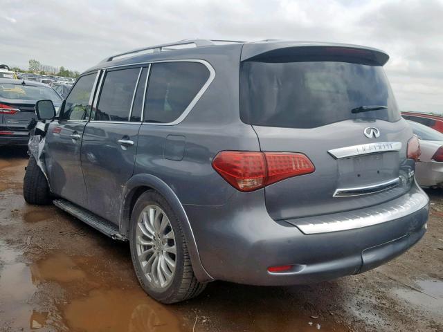 JN8AZ2NE7H9156736 - 2017 INFINITI QX80 BASE GRAY photo 3