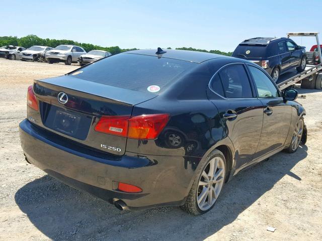 JTHBK262685055721 - 2008 LEXUS IS 250 BLACK photo 4