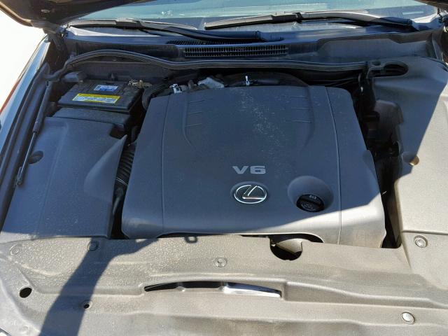 JTHBK262685055721 - 2008 LEXUS IS 250 BLACK photo 7