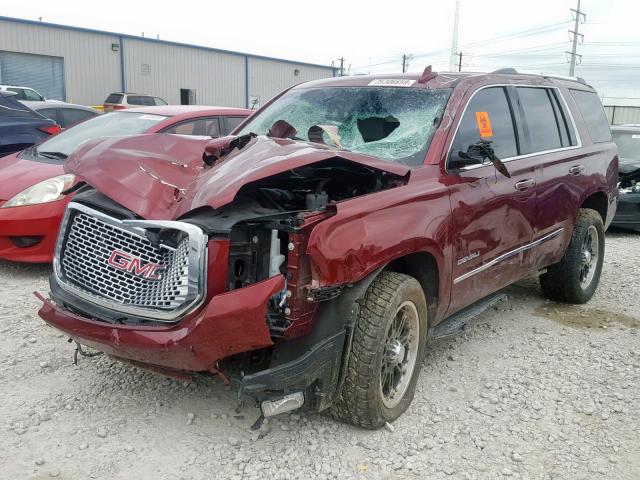 1GKS2CKJ6GR475236 - 2016 GMC YUKON DENA BURGUNDY photo 2